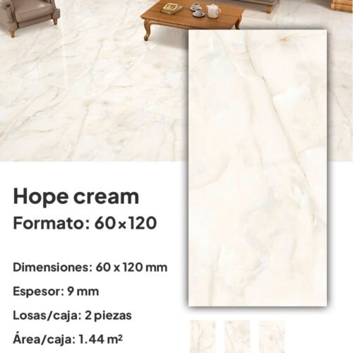 PORCELANATO 60x120 HOPE CREAM