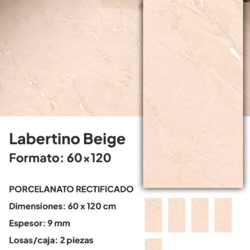 PORCELANATO 60x120 LABERTINO BEIGE