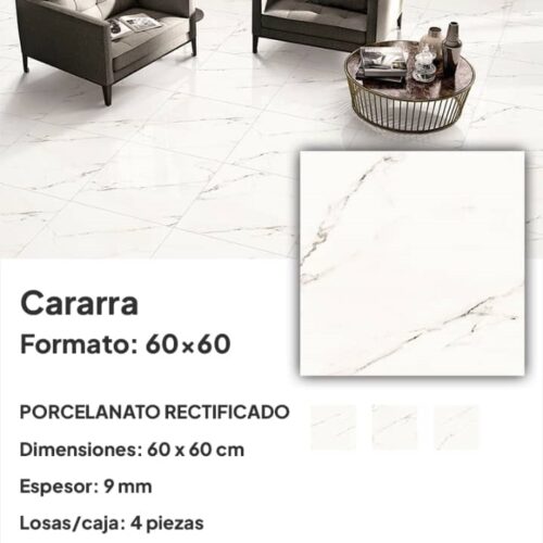 PORCELANATO 6060 E-CARARRA