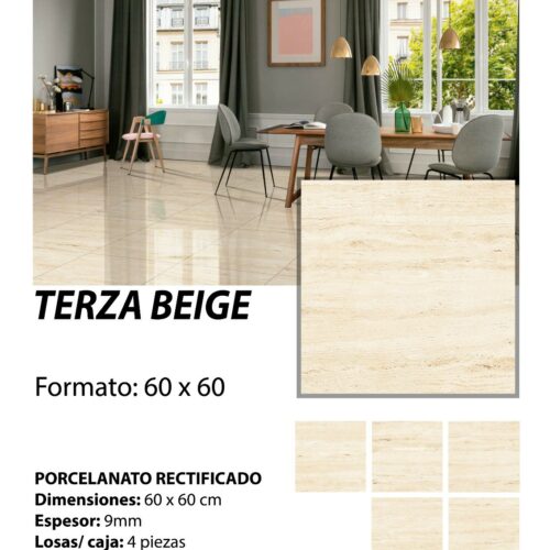 PORCELANATO 60x60 TERZA BEIGE