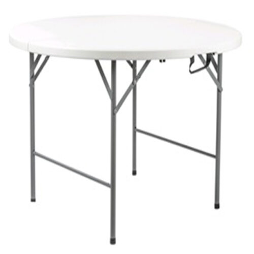 MESA PLEGABLE REDONDA DE RESINA